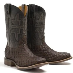 Tin Haul Men's Son Of A Buck Brown Square Toe Boots 14-020-0077-0440 7 Tin Haul Men's Son Of A Buck Brown Square Toe Boots 14-020-0077-0440 -Ariat 0381724 2