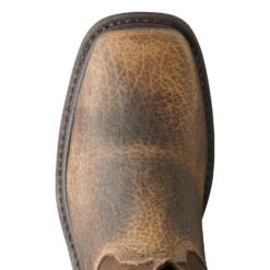 Ariat® Men's Rambler Work Steel Square Toe Earth Brown Boots 10008642 -Ariat 10008642 toe1