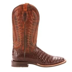 Ariat® Men's Double Down Caiman Belly Wide Square Toe Boots 10025088 -Ariat 10025088 side
