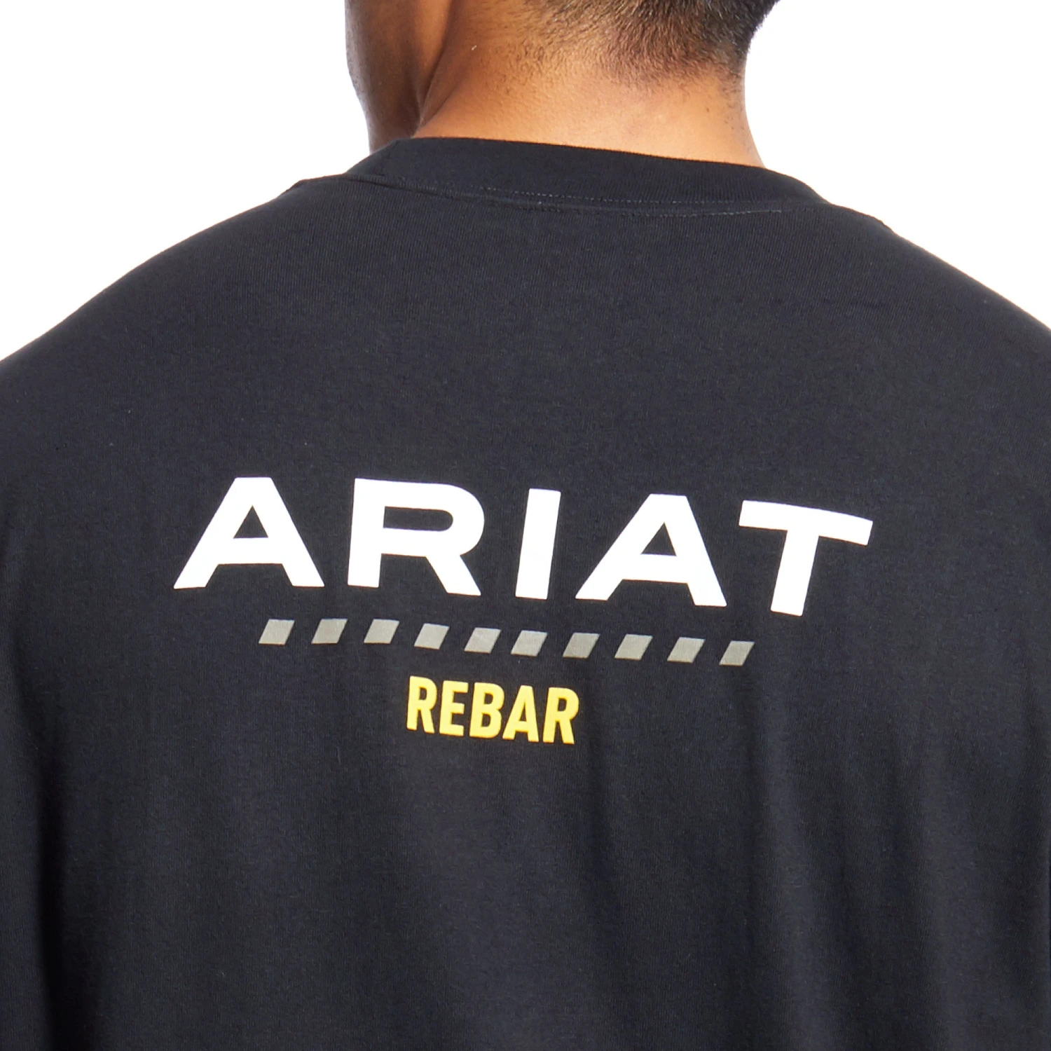 Ariat Men's Rebar Cotton Strong Logo Black T-shirt 10025405 5 Ariat Men's Rebar Cotton Strong Logo Black T-shirt 10025405 - Image 3