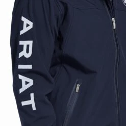 Ariat® Men's New Team Navy Blue Softshell Jacket 10032687 -Ariat 10032687 detail02