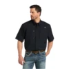 Ariat® Men's VENTTEK™ Woven Black Button Down Shirt 10034960 -Ariat 10034960a