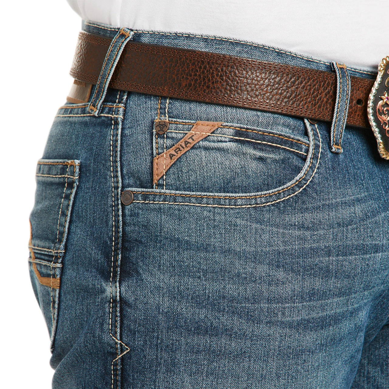 Ariat Men's Campbell M4 Relaxed Boot Cut Jeans 10036074 5 Ariat Men's Campbell M4 Relaxed Boot Cut Jeans 10036074 - Image 3