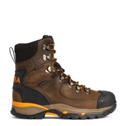 Ariat Men's Endeavor 8" H2O Carbon Toe Chocolate Brown Boots 10038373 -Ariat 10038373 1