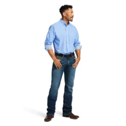 Ariat® Men's Reyjavik Pinpoint Oxford Classic Fit Shirt 10039341 -Ariat 10039341C