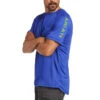 Ariat® Men's Rebar Heat Fighter Short Sleeve Blue T-Shirt 10039462 -Ariat 10039462 front
