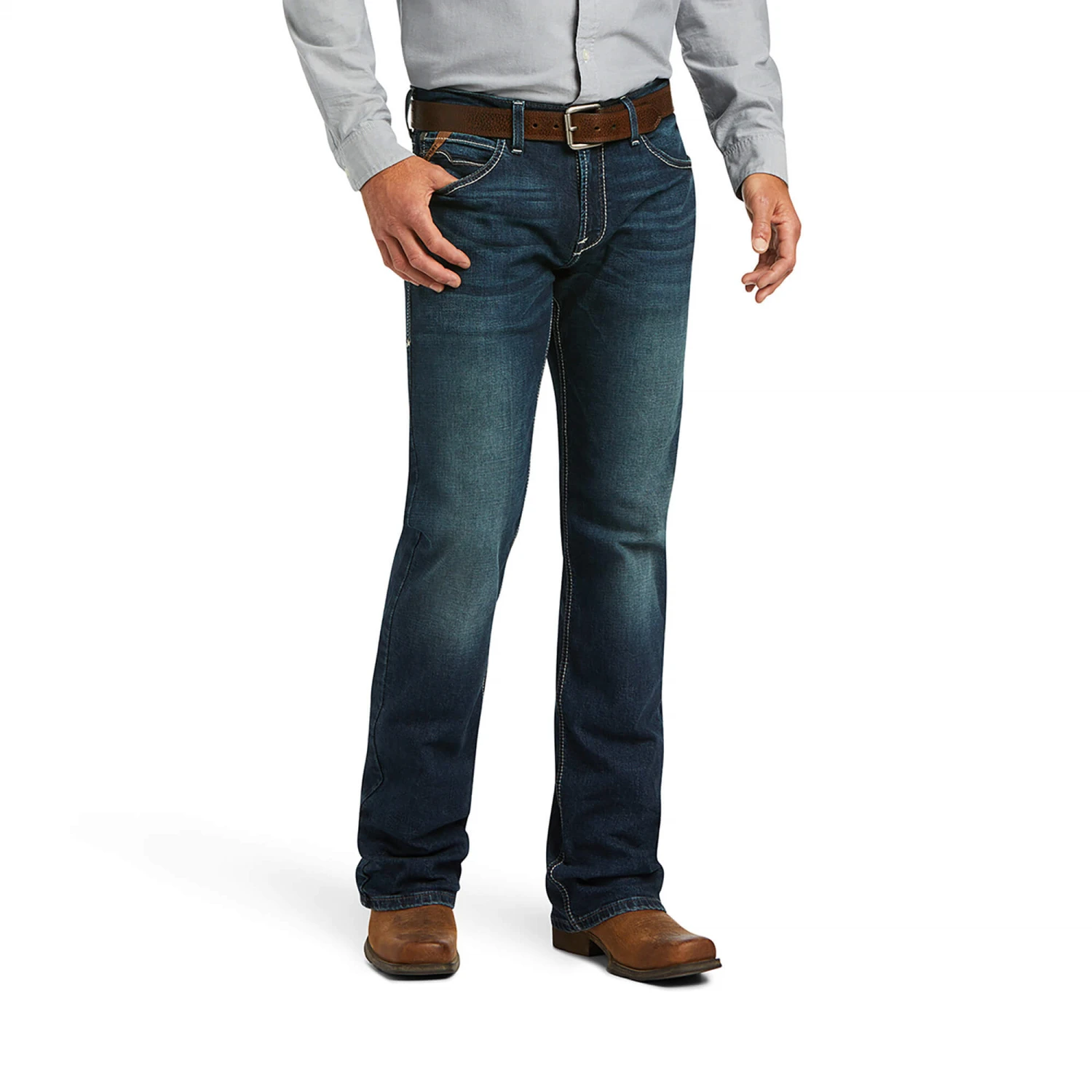 Ariat® Men's M7 Glenrio Slim Fit Marcello Straight Leg Jeans 10039626 4 Ariat® Men's M7 Glenrio Slim Fit Marcello Straight Leg Jeans 10039626 - Image 2