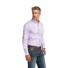 Ariat® Men's Lilac & Grey Fitted Button Down Shirt 10040703 -Ariat 10040703a