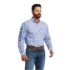 Ariat® Men's Team Farran Blue Button Down Shirt 10040789 1 Ariat® Men's Team Farran Blue Button Down Shirt 10040789 -Ariat 10040789a