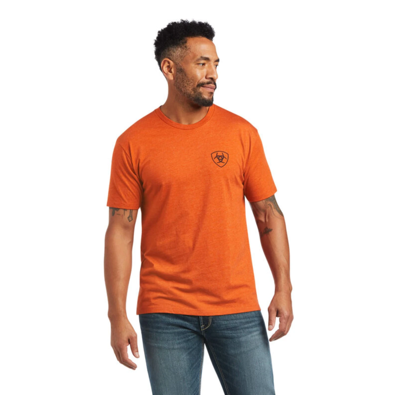 Ariat® Men's Diamond Wood Short Sleeve Adobe Heather T-Shirt 10040875 4 Ariat® Men's Diamond Wood Short Sleeve Adobe Heather T-Shirt 10040875 - Image 2