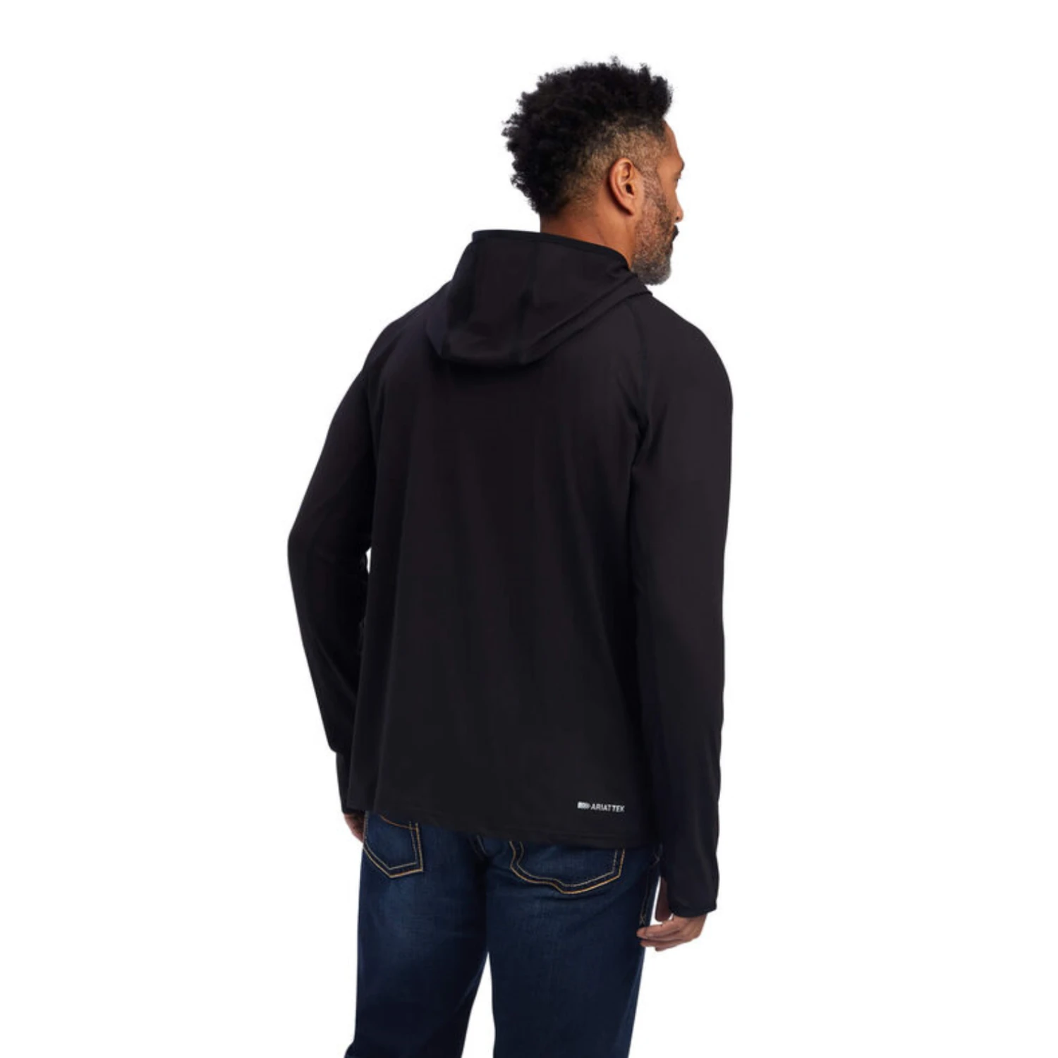 Ariat® Men's Black Cornell Base Layer Hoodie 10040999 4 Ariat® Men's Black Cornell Base Layer Hoodie 10040999 - Image 2