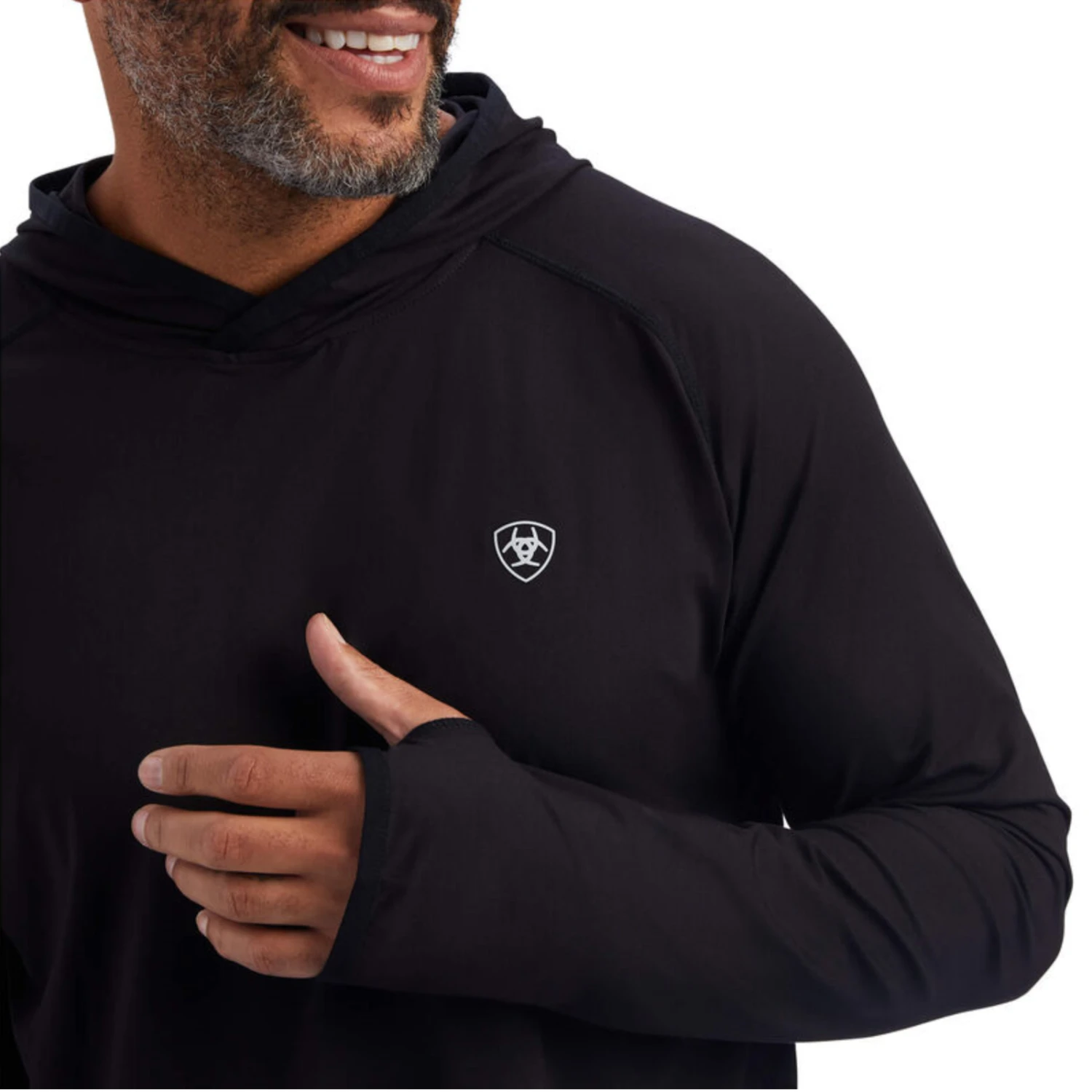 Ariat® Men's Black Cornell Base Layer Hoodie 10040999 5 Ariat® Men's Black Cornell Base Layer Hoodie 10040999 - Image 3