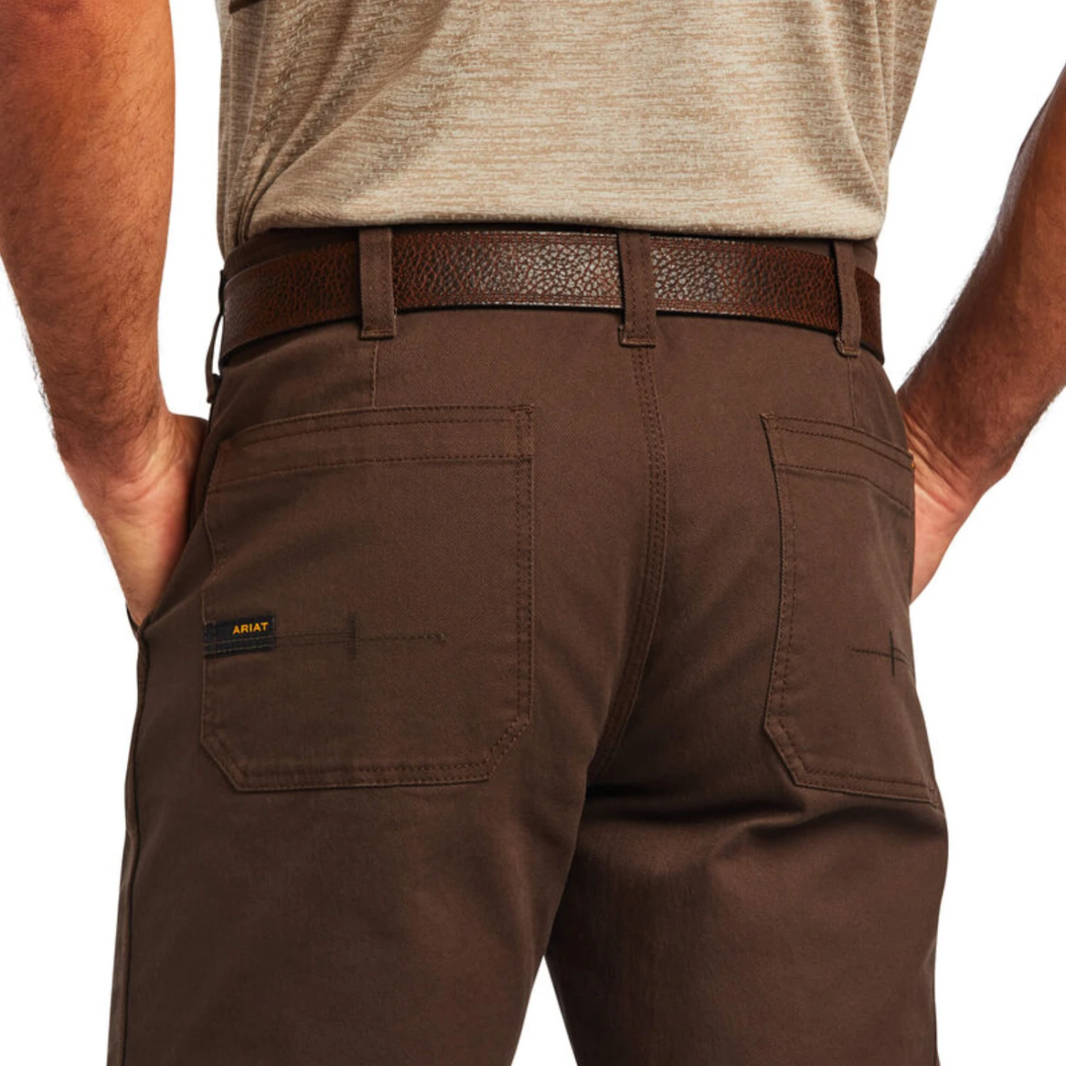 Ariat® Men's Rebar M5 DuraStretch™ Washed Twill Dungaree Pants 10041064 4 Ariat® Men's Rebar M5 DuraStretch™ Washed Twill Dungaree Pants 10041064 - Image 2