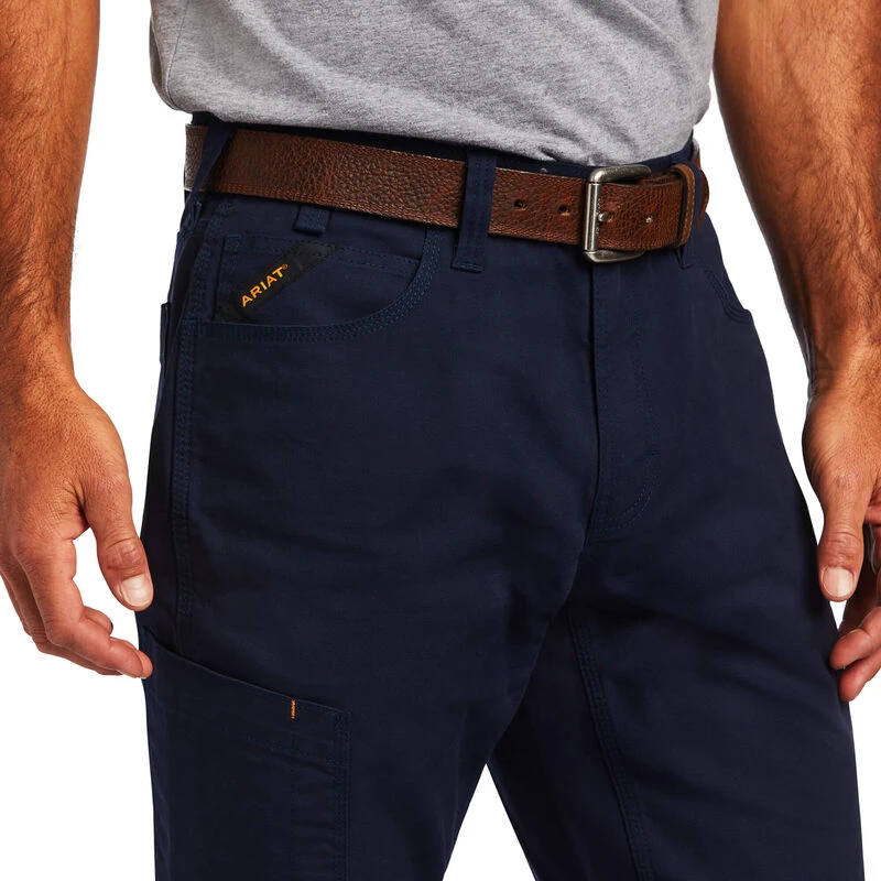 Ariat Men's Rebar M4 DuraStretch™ Made Tough Navy Pants 10041084 6 Ariat Men's Rebar M4 DuraStretch™ Made Tough Navy Pants 10041084 - Image 4