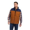 Ariat® Men's Crius Insulated Chestnut & Navy Vest 10041524 1 Ariat® Men's Crius Insulated Chestnut & Navy Vest 10041524 -Ariat 10041524a