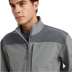 Ariat® Men's Vernon 2.0 Jetty Gray Softshell Jacket 10041609 -Ariat 10041609 2