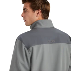 Ariat® Men's Vernon 2.0 Jetty Gray Softshell Jacket 10041609 -Ariat 10041609 3