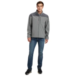 Ariat® Men's Vernon 2.0 Jetty Gray Softshell Jacket 10041609 -Ariat 10041609 4