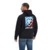Ariat® Men's Black Americana Block Pullover Hoodie 10041680 -Ariat 10041680c