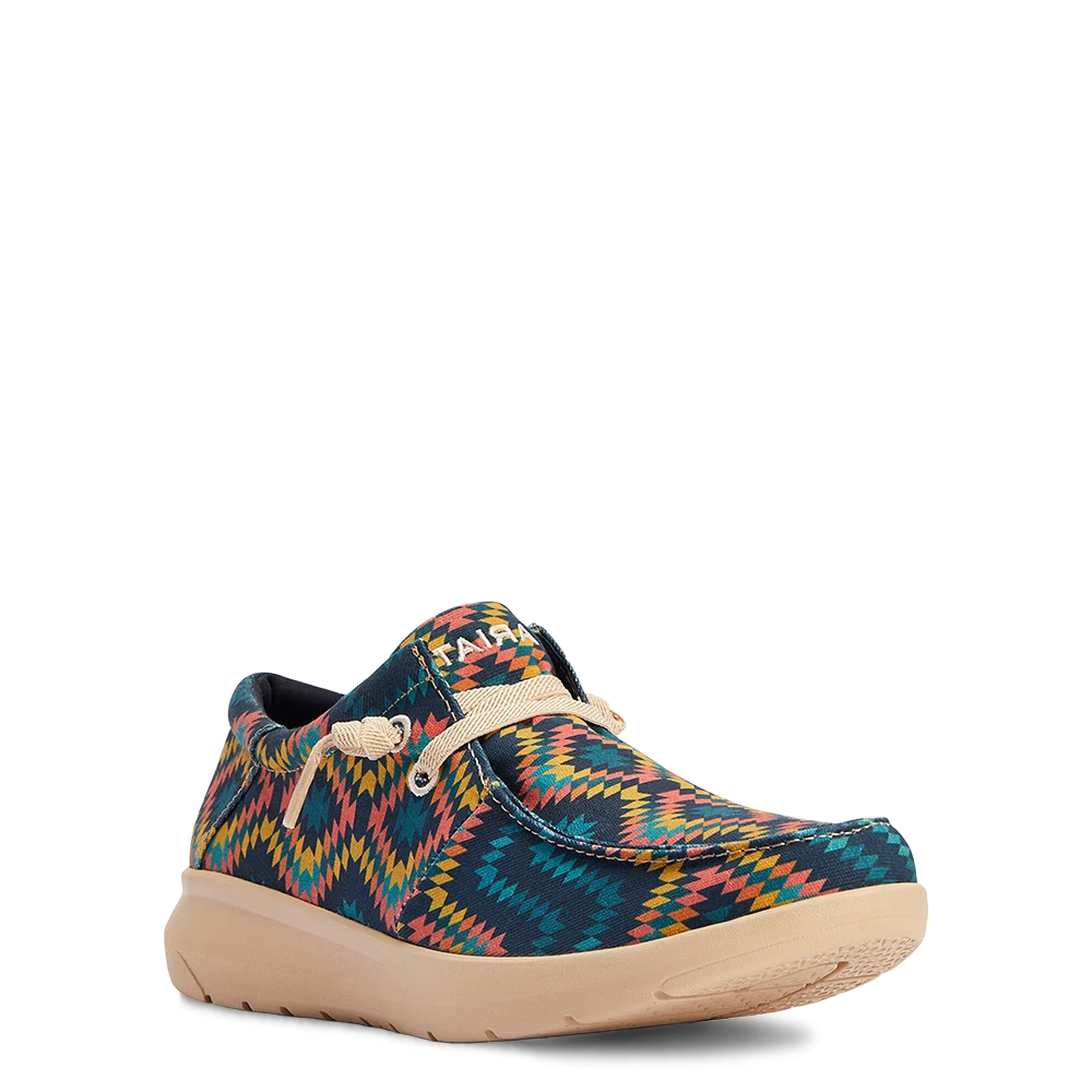 Ariat® Men's Hilo Stretch Lace Blue Aztec Slip On Shoes 10042502 3 Ariat® Men's Hilo Stretch Lace Blue Aztec Slip On Shoes 10042502