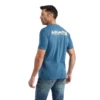 Ariat® Men's Linear Octane Steel Blue Heather Graphic T-shirt 10042760 -Ariat 10042760a
