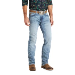 Ariat® Men's M7 Slim Fit Light Wash Straight Leg Jeans 10043187 10 Ariat® Men's M7 Slim Fit Light Wash Straight Leg Jeans 10043187 -Ariat 10043187a