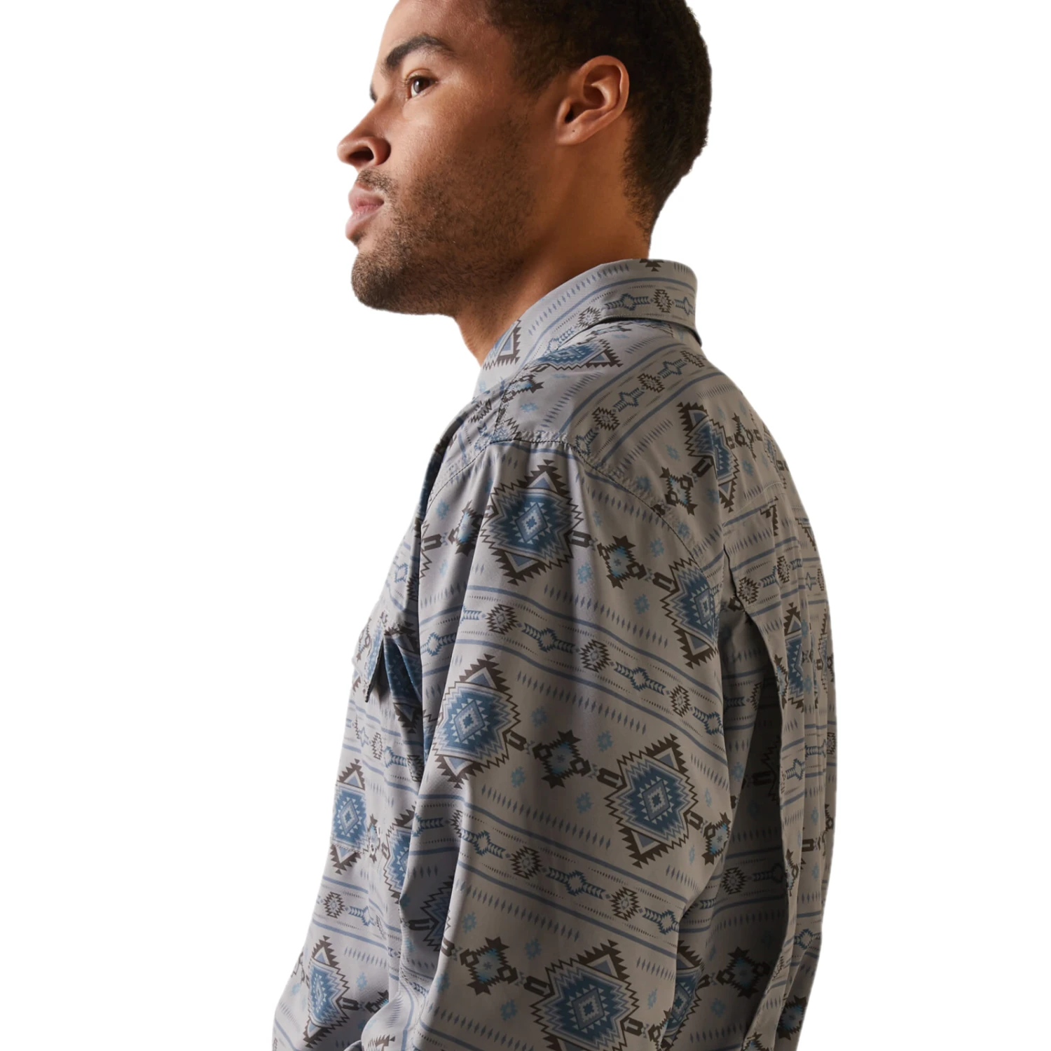 Ariat® Men's VentTEK™ Outbound Moon Mist Button Down Shirt 10043424 5 Ariat® Men's VentTEK™ Outbound Moon Mist Button Down Shirt 10043424 - Image 3