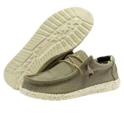 Hey Dude Men's Wally Stretch Beige Shoes 110380500 -Ariat 110380500 WALLY STRETCH BEIGE 3 da7d2775 0836 427c a50b 2eb765e4c158
