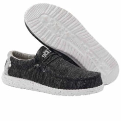 Hey Dude Men's Wally Stretch Meteorite Shoes 110383264 -Ariat 110383264 WALLY STRETCH METEORITE 03