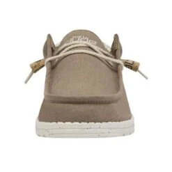 Hey Dude Men's Wally Linen Natural Clay Slip On Shoe 110793298 -Ariat 110793298 3