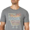Wrangler® Men's Motel Logo Graphite Heather T-Shirt 112319276 -Ariat 112319276a
