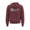Wrangler® Men's MH Burgundy Heather Full Zip Hoodie 112324840 -Ariat 112324840a 0e94a1ca 084f 46a9 8864 4be1a5789a8d