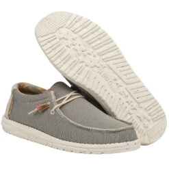 Hey Dude Men's Wally Eco Sox Cobblestone Slip On Shoes 112470710 9 Hey Dude Men's Wally Eco Sox Cobblestone Slip On Shoes 112470710 -Ariat 112470710 WALLY ECO SOX COBBLESTONE LEFT 33