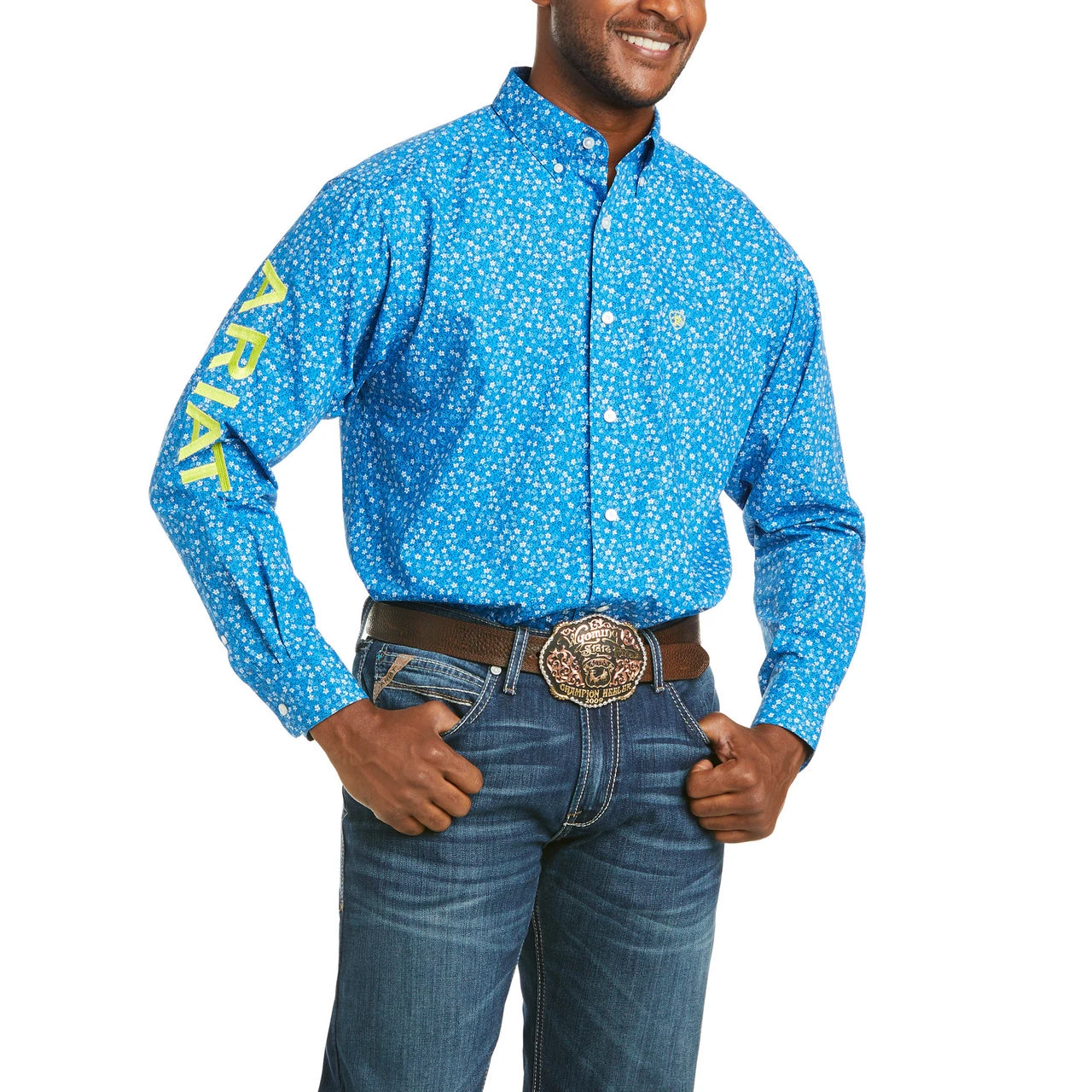 Ariat Mens Casual Series Directoire Blue Button Down Shirt 10035097 3 Ariat Mens Casual Series Directoire Blue Button Down Shirt 10035097