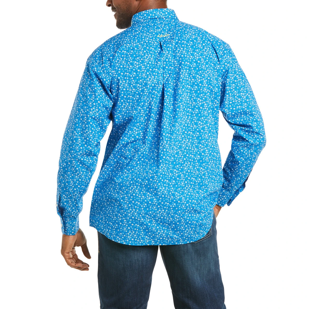 Ariat Mens Casual Series Directoire Blue Button Down Shirt 10035097 4 Ariat Mens Casual Series Directoire Blue Button Down Shirt 10035097 - Image 2