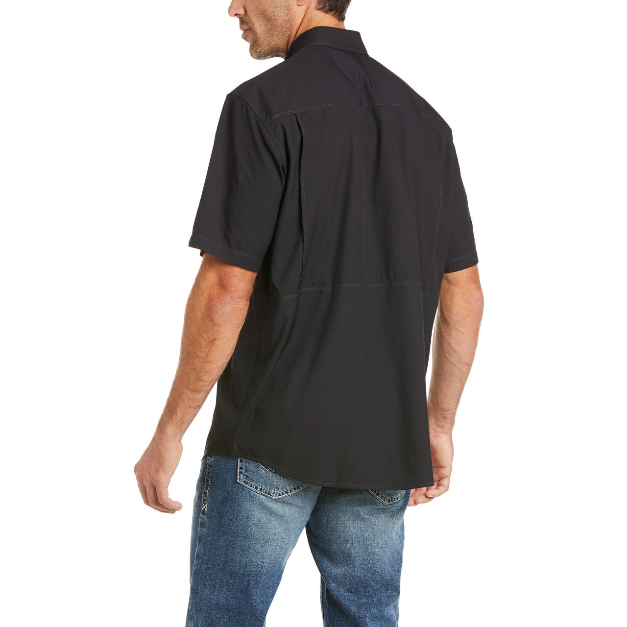 Ariat Men's VentTEK™ Outbound Black Short Sleeve Shirt 10035388 4 Ariat Men's VentTEK™ Outbound Black Short Sleeve Shirt 10035388 - Image 2