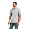 Ariat Men's Fitted Ombre Stripe Sleet Polo Shirt 10040608 -Ariat 1280 wgma8N1hpB371U3Y