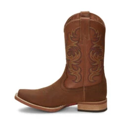 Justin Men's Cowman Cognac Brown Western Boots 7314 -Ariat 2000292197 235 P3