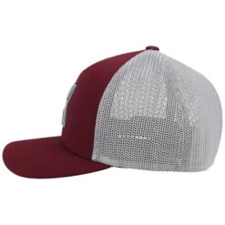 Hooey Men's "Coach" Maroon And Grey Flexfit Hat 2112MAGY -Ariat 2112MAGY06 700x 742deaba a11e 45b9 9ded 7f0e0b8e095c
