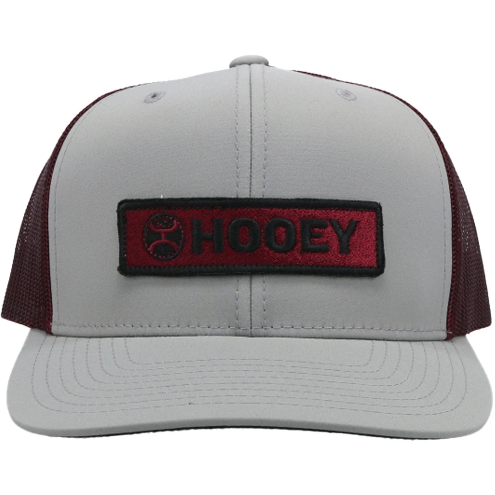 Hooey Unisex "Lock Up" Grey & Maroon Snapback Hat 2113T-GYMA 6 Hooey Unisex "Lock Up" Grey & Maroon Snapback Hat 2113T-GYMA - Image 4