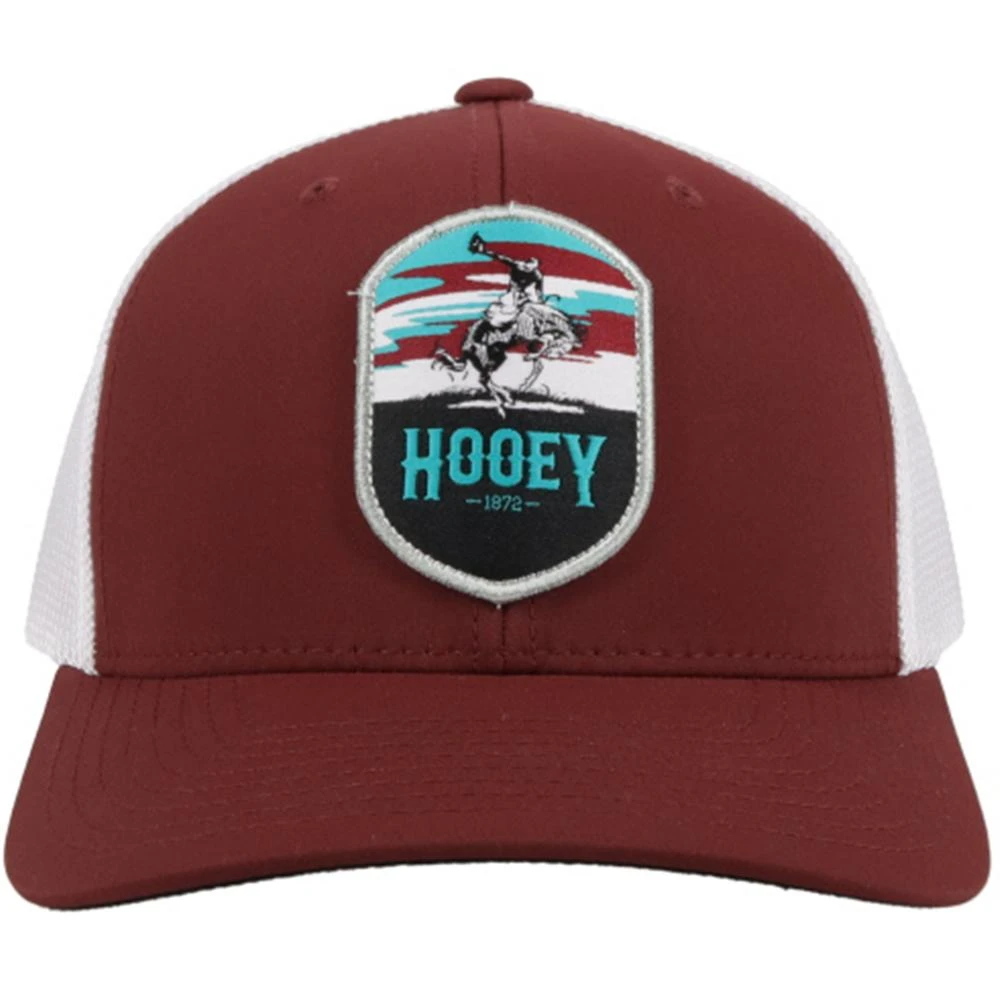 Hooey Men's "Cheyenne" Maroon And White Hat 2144T-MAWH 7 Hooey Men's "Cheyenne" Maroon And White Hat 2144T-MAWH - Image 5