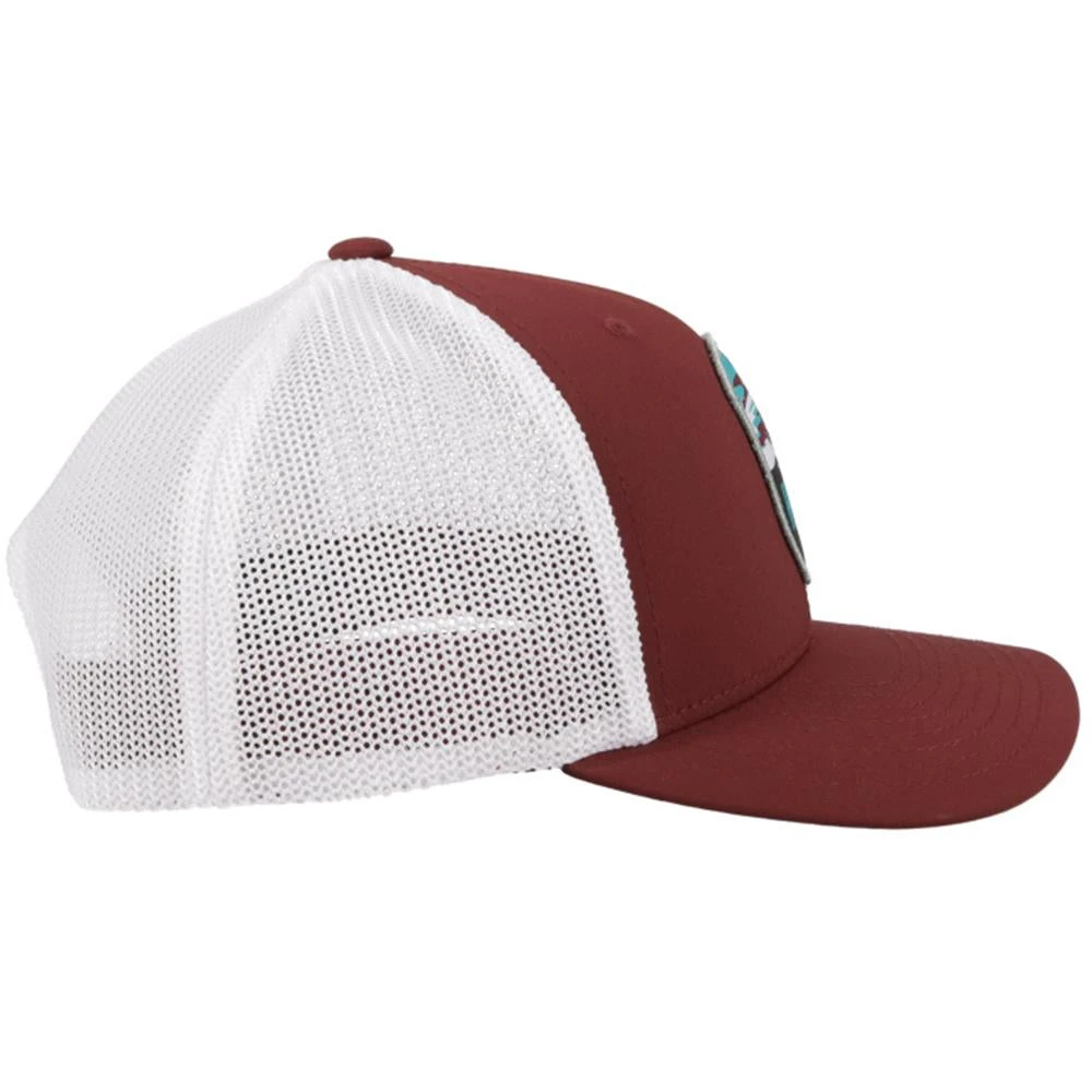 Hooey Men's "Cheyenne" Maroon And White Hat 2144T-MAWH 5 Hooey Men's "Cheyenne" Maroon And White Hat 2144T-MAWH - Image 3