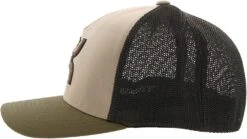 Hooey® Men's Coach 5-panel Tan & Brown Flexfit Cap 2212TNBR -Ariat 2212TNBRside