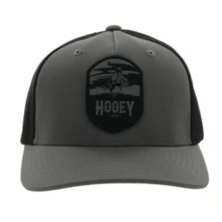 Hooey® Men's Cheyenne 5-panel Charcoal & Black Flexfit Cap 2244CHBK 8 Hooey® Men's Cheyenne 5-panel Charcoal & Black Flexfit Cap 2244CHBK -Ariat 2244CHBK 1