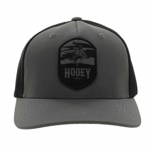 Hooey® Men's Cheyenne 5-panel Charcoal & Black Flexfit Cap 2244CHBK 5 Hooey® Men's Cheyenne 5-panel Charcoal & Black Flexfit Cap 2244CHBK - Image 3
