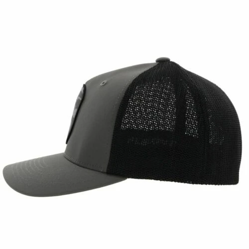 Hooey® Men's Cheyenne 5-panel Charcoal & Black Flexfit Cap 2244CHBK 6 Hooey® Men's Cheyenne 5-panel Charcoal & Black Flexfit Cap 2244CHBK - Image 4