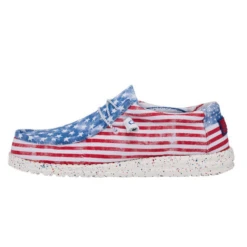 Hey Dude® Men's Wally Patriotic Stars & Stripes Casual Shoes 40001-9C8 -Ariat 40001 9C8