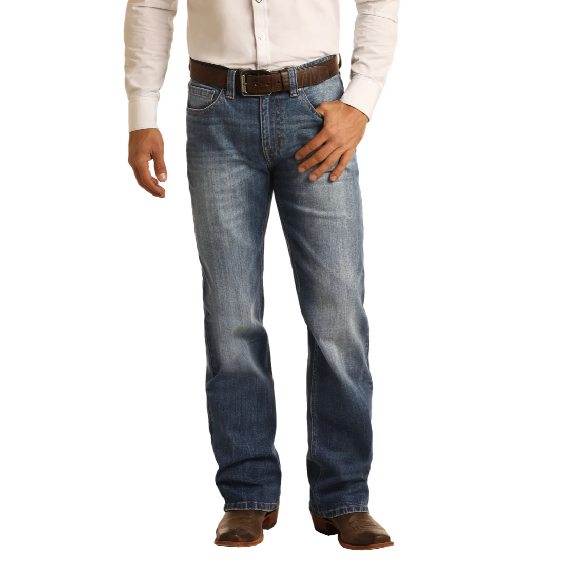 Rock & Roll Denim Men's Double Barrel Jeans M0S4247 4 Rock & Roll Denim Men's Double Barrel Jeans M0S4247 - Image 2