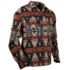Outback Trading Company® Men's Hudson Aztec Burnt Red Shirt Jacket 42720-BNR -Ariat 42720 BNRa