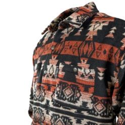 Outback Trading Company® Men's Hudson Aztec Burnt Red Shirt Jacket 42720-BNR -Ariat 42720 BNRb